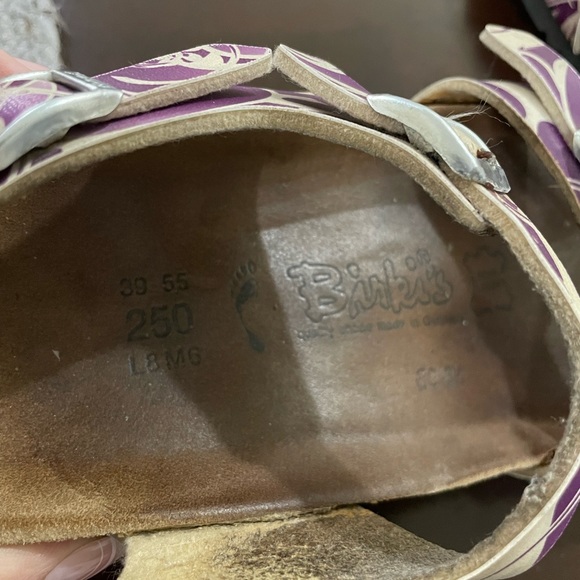 Birkis by Birkenstock 39 250 L8 M6 Womens Size 8 Purple - Picture 8 of 13